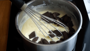 eclairschoco_etape13 ajouter le beurre et le chocolat dans la crème pâtissière
