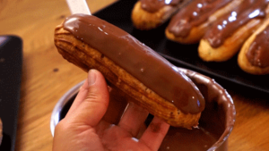 eclairschoco_etape23 éclairs au chocolat fini