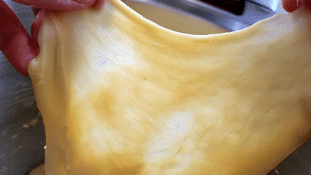 brioche_etape5 réseaux glutineux de la pâte à brioche