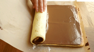 rouler la buche de Noël