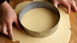 Flan_patissier_etape1 fonçage tarte pour flan pâtissier