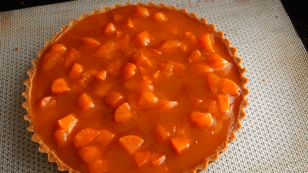 tarte-abricot_purée_3 couler le gélifié abricot dans la tarte et mettre au frais