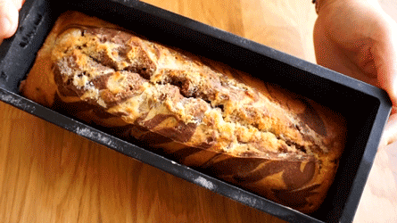 cake marbré après cuisson