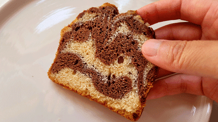 tranche de cake marbré