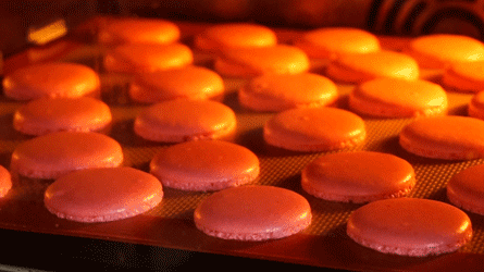 macarons_etape10 enfourner les macarons sans attente au four