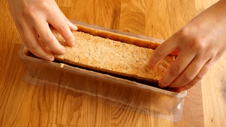 insérer au centre l'insert crémeux, croustillant, financier