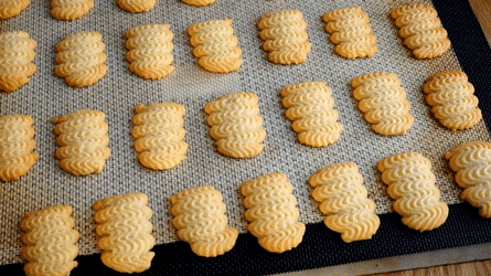 spritz légèrement dorés à la sortie du four