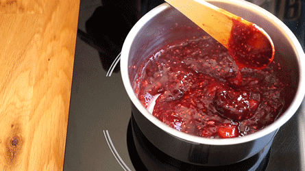 épaissir la texture avant de débarrasser la compotée