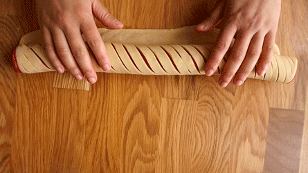 enroulez le boudin jusqu'au bout