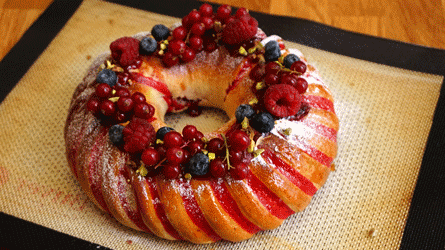brioche marbrée fruits rouges