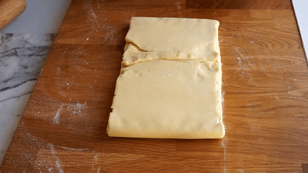 pliage du feuilletage en tour double