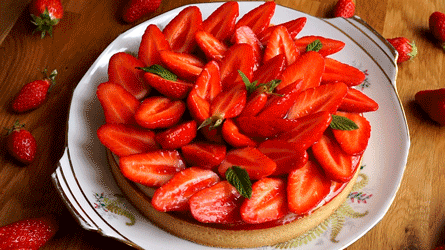 tarte aux fraises