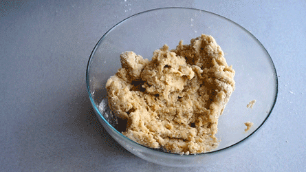 Flan_praliné_etape3 mélanger pour obtenir une pâte
