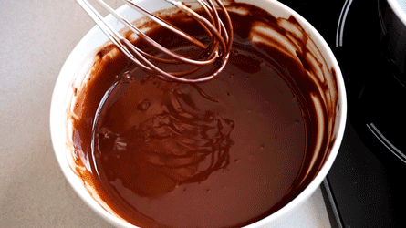 mélanger pour obtenir la ganache